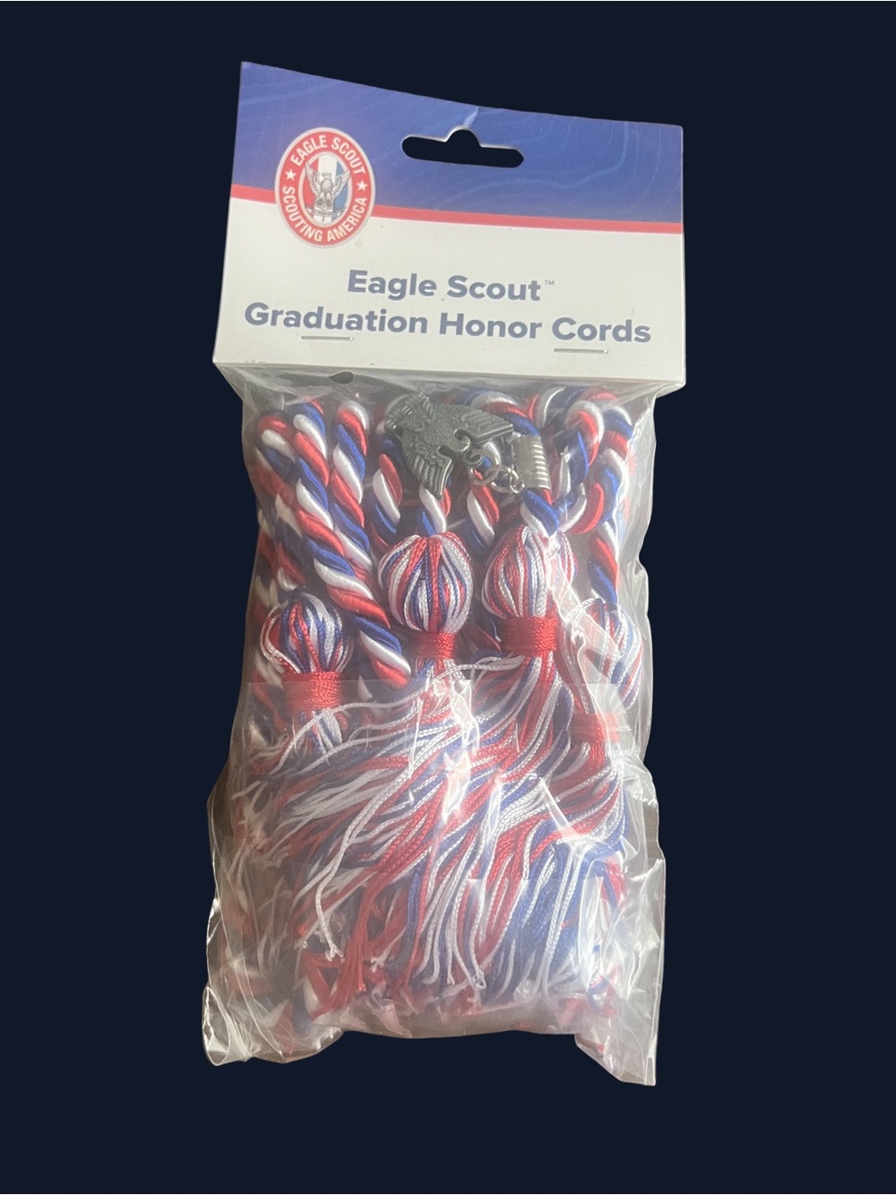 Eagle Scout Red White & Blue Graduation Honor Cords